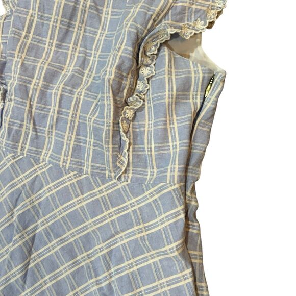 Draper James Girls Dress Size 14 Blue Plaid Preppy Summer Spring Party - Picture 8 of 9